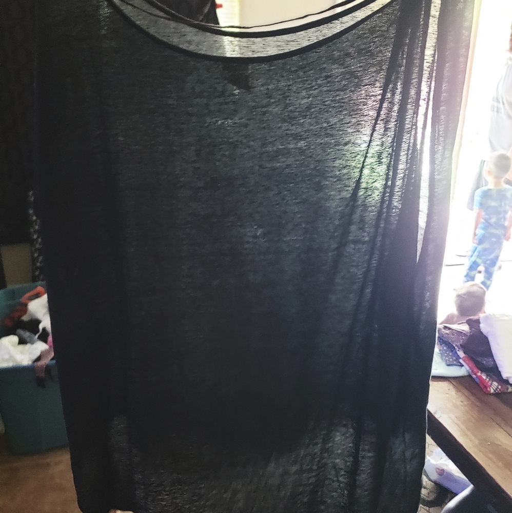 BLK Bohemian style. Loose see thru poncho/kimono.